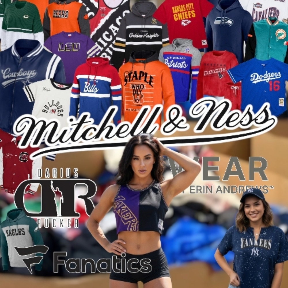 NEW Sports Apparel Lot: Mitchell & Ness, Erin Andrews, Nike, Darius Rucker